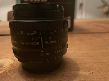 Nikon AF nikkor 50 mm 1:1.8 D beschikbaar voor biedingen
