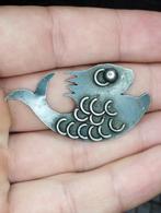 oude mooie vis broche, Ophalen of Verzenden, Zo goed als nieuw, 4 tot 7 cm, Overige materialen