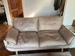 Timothy Oulton leren 2 zits bank. Taupe/ groenig, Ophalen, 150 tot 200 cm, Tweepersoons, Zo goed als nieuw