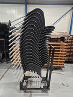 Circa 200 Kuipstoelen Zwart + Transportkarren - Horeca, Ophalen