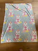 Fleece deken unicorn 120x170, Ophalen of Verzenden, Zo goed als nieuw, Meisje, Deken of Dekbed