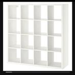 IKEA KALLAX open kast, wit, 147x147 cm, Ophalen, Met plank(en), Gebruikt, 100 tot 150 cm