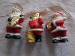 3 stenen/porselein? kerstmannen 7 cm hoog voor 1.00, Diversen, Kerst, Ophalen of Verzenden