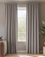 Prachtige elegante gordijn 140 x 270 taupe, Ophalen of Verzenden, Nieuw, 100 tot 150 cm, 200 cm of meer