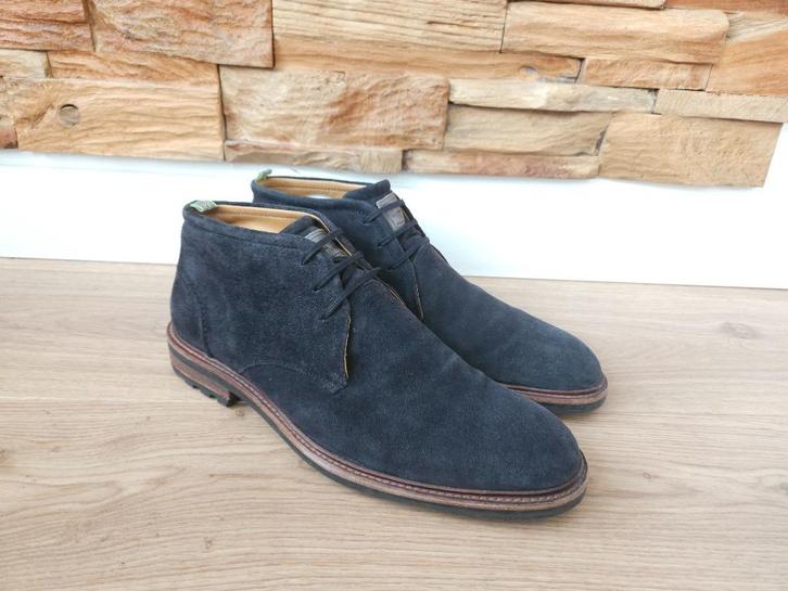 Floris van Bommel maat 9 H / 43 1/3 veterschoenen veterboots, Kleding | Heren, Schoenen, Zo goed als nieuw, Veterschoenen, Blauw