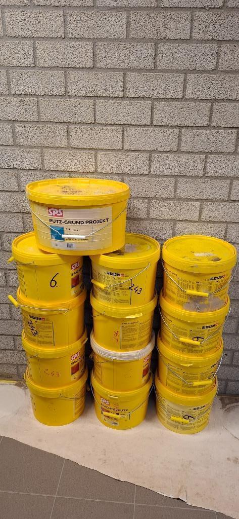 SPS Spachtelputz BB - verschillende kleuren, Doe-het-zelf en Verbouw, Verf, Beits en Lak, Zo goed als nieuw, Verf, 20 liter of meer