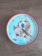 Leuke klok met afbeelding hond, Ophalen of Verzenden, Zo goed als nieuw, Klok