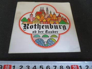 sticker stad strip ROTHENBURG OB DER TAUBER duitsland beschikbaar voor biedingen