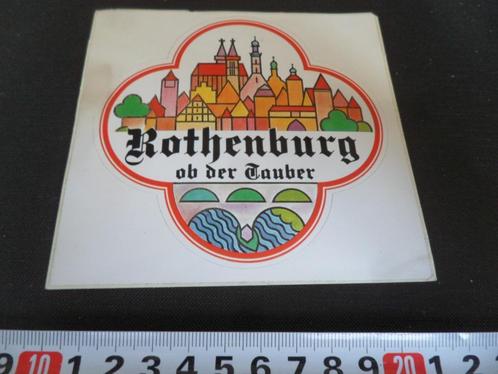 sticker stad strip ROTHENBURG OB DER TAUBER duitsland, Verzamelen, Stickers, Zo goed als nieuw, Bedrijf of Vereniging, Ophalen
