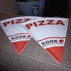 2 melamine pizza punt borden., Overige materialen, Ophalen of Verzenden, Zo goed als nieuw, Bord(en)