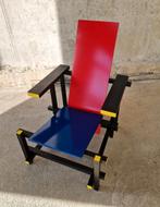 Vintage Rietveld Rood Blauwe Stoel Vintage, Ophalen, -, -, Rood