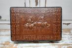Luxe Spaanse houten sigarendoos met leer bekleed, Ophalen of Verzenden, ., ., .