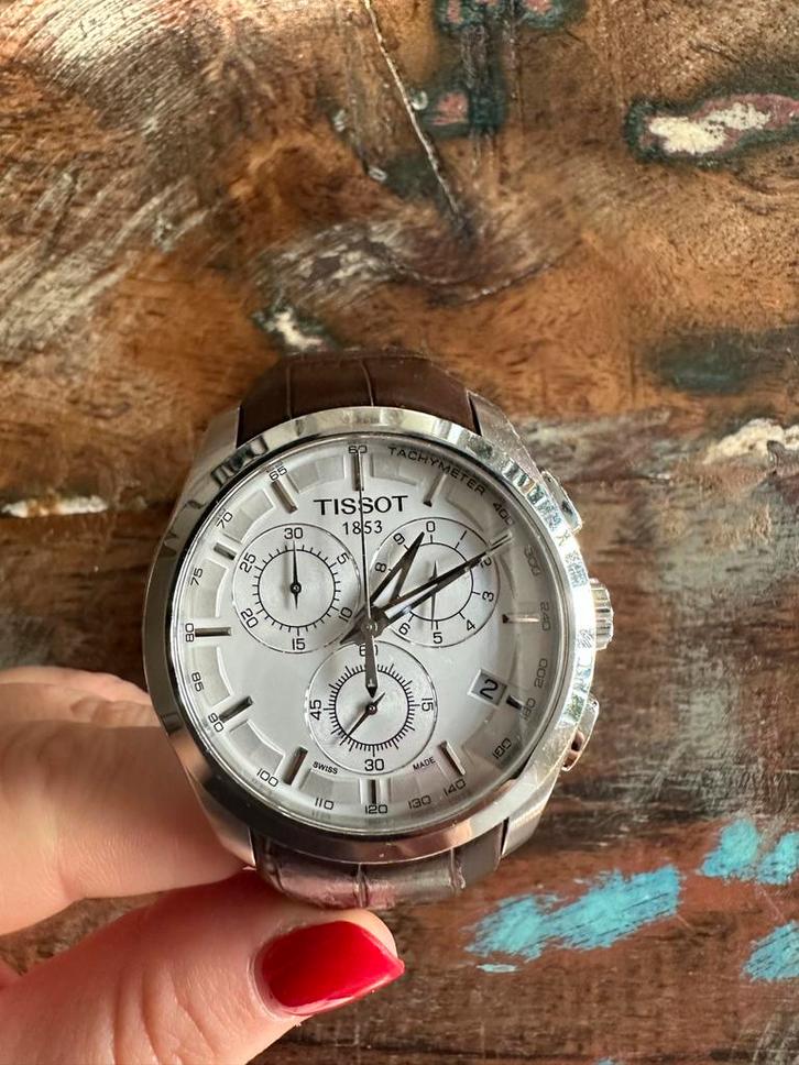 Tissot Couturier Chronograph T035617A, Sieraden, Tassen en Uiterlijk, Horloges | Heren, Zo goed als nieuw, Polshorloge, Overige merken