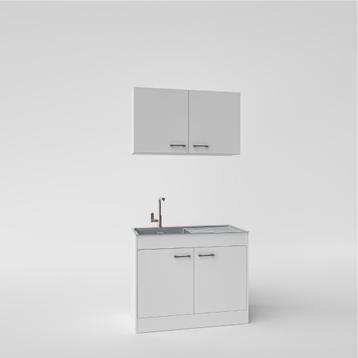 keuken wit 100 cm nieuw