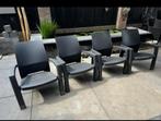 4 Kunststof Tuinstoelen - Stapelbaar, Tuin en Terras, Ophalen, Gebruikt, Kunststof, Stapelbaar