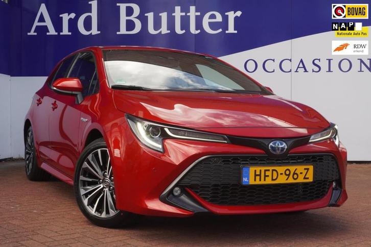 Toyota Corolla 1.8 Hybrid Dynamic+led+navigatie+camera+stoel, Auto's, Toyota, Bedrijf, Te koop, Corolla, ABS, Achteruitrijcamera