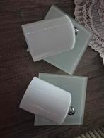 Moderne Gamma Plafon/Wandlampen - Set van 2, Ophalen of Verzenden, Zo goed als nieuw, Glas, Modern