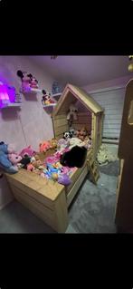 Bedhuisje steigerhout, Kinderen en Baby's, Kinderkamer | Stapelbedden en Hoogslapers, Ophalen, Zo goed als nieuw, Stapelbed