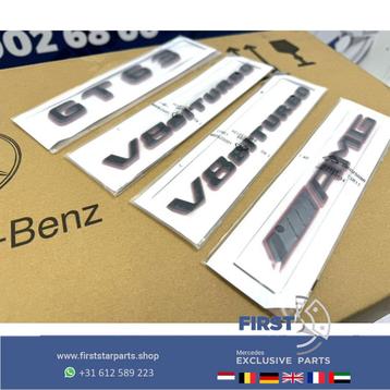 W290 W190 GT63 KLASSE GT 4 DOOR AMG LOGO SET ZWART ROOD 2023 beschikbaar voor biedingen