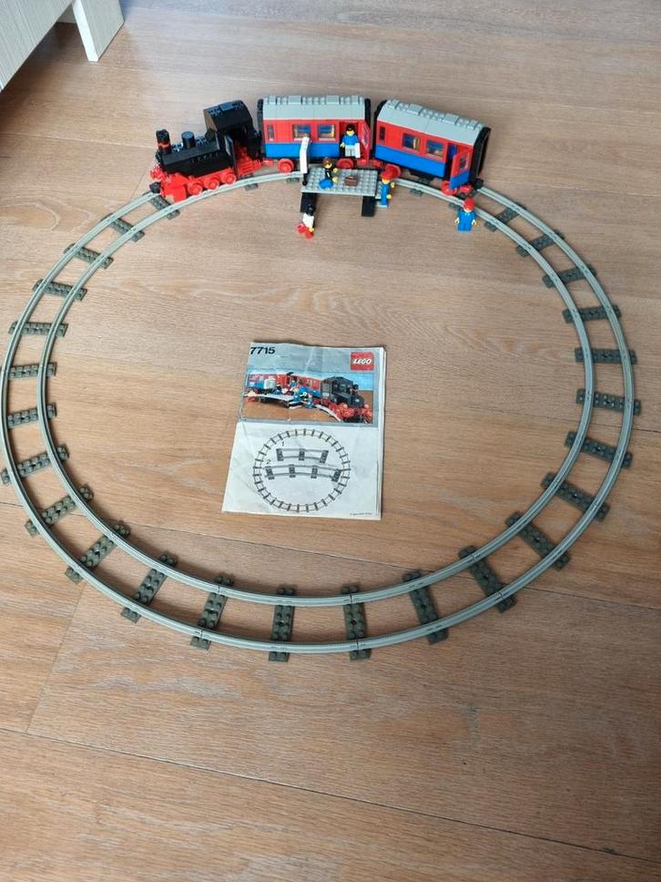 Vintage lego trein set 7715, Kinderen en Baby's, Speelgoed | Duplo en Lego, Gebruikt, Lego, Complete set, Ophalen of Verzenden