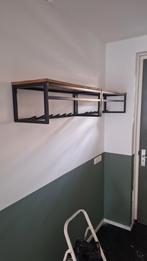 Kapstok Mangohout wood.Brown Iron black, Zo goed als nieuw, Minder dan 100 cm, Hout, Ophalen