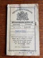 Oud spaarbankboekje Rijkspostspaarbank, Den Haag 1937, Verzamelen, Ophalen of Verzenden