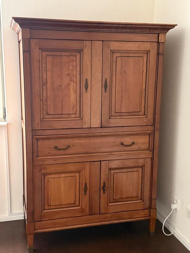 Kersenhouten Computerkast / Bureaukast, Huis en Inrichting, Kasten | Buffetkasten, Gebruikt, 150 tot 200 cm, 100 tot 150 cm, 50 tot 75 cm