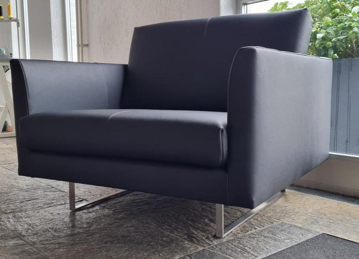 Montis Axel Loveseat fauteuil set van 2 refurbished, Huis en Inrichting, Fauteuils, Nieuw, Leer, Metaal, Stof, 100 tot 125 cm