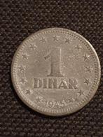 1 Dinar munt uit 1945 Joegoslavië., Postzegels en Munten, Munten | Europa | Niet-Euromunten, Ophalen of Verzenden
