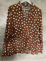 DIDI BRUIN STIPPEN BLOUSE, MAAT; L, Kleding | Dames, Blouses en Tunieken, Bruin, Maat 42/44 (L), Didi, Ophalen of Verzenden