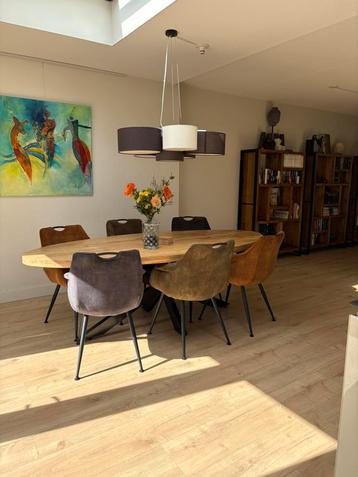 Mooie ovale eethoek (Potz Wonen) 6 persoons met stoelen beschikbaar voor biedingen
