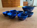 Staffel stoneware west germany pina schaaltjes blauw retro, Ophalen of Verzenden, Huis en Inrichting