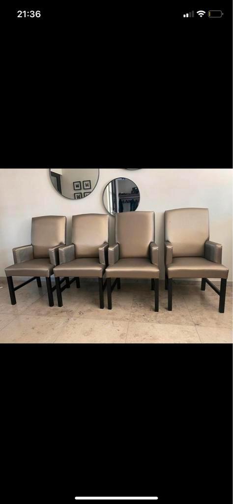 Keijser&Co Eetkamerstoelen - Set van 4, Huis en Inrichting, Stoelen, Zo goed als nieuw, Vier, Hout, Overige kleuren, Ophalen