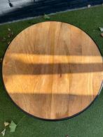 Industriele mango houten salontafel, Huis en Inrichting, Tafels | Salontafels, 100 tot 150 cm, Zo goed als nieuw, Minder dan 50 cm