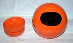 Vintage jaren '60/'70 Space Age oranje design pindaset. Nwst, Huis en Inrichting, Overige materialen, Overige typen, Ophalen of Verzenden