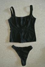 Selmark top met string zwart S zga nieuw, Selmark, Ophalen of Verzenden, Zwart, Setje