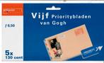 Vijf prioritybladen Van Gogh, Ophalen of Verzenden, Envelop