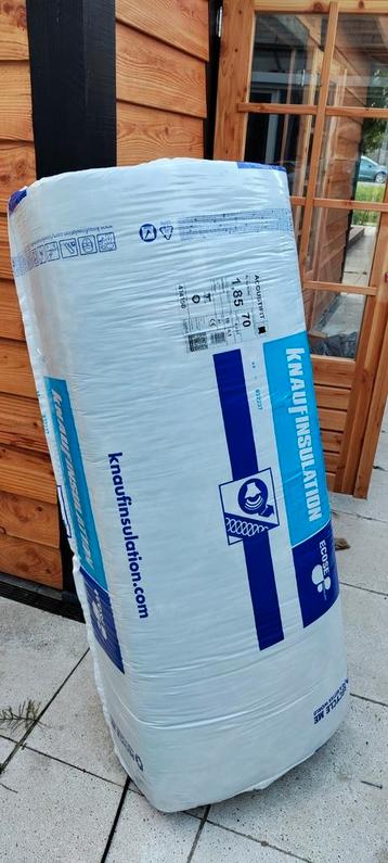 2 nieuwe pakken Knauf isolatie glaswol 70mm beschikbaar voor biedingen