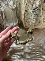 Brocante handgreep van messing - vintage, Antiek en Kunst, Antiek | Koper en Brons, Ophalen of Verzenden