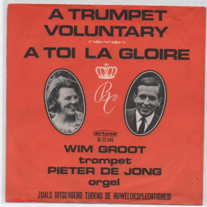 Wim Groot en Pieter de Jong- A Trumpet Voluntary, Cd's en Dvd's, Vinyl | Nederlandstalig, Zo goed als nieuw, Levenslied of Smartlap