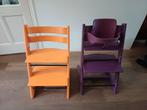Stokke Tripp Trapp, 2 stuks, apart of samen weg. 50-80 euro, Kinderen en Baby's, Kinderstoelen, Ophalen, Gebruikt, Meegroeistoel