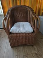 Rotan stoel, Ophalen, Gebruikt, Bruin, Riet of Rotan