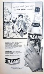 3 vintage advertenties reclames Cinzano vermouth 1939-62, Verzenden, Gebruikt, Overige typen