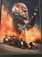 Max Verstappen canvas met originele handtekening en coa, Verzamelen, Ophalen of Verzenden, Zo goed als nieuw, Formule 1