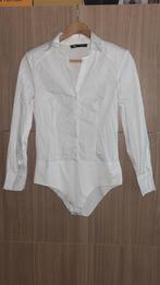 Witte Zara Bodysuit blouse maat S  - Lange Mouw, Verzenden, Wit, Zo goed als nieuw, Lange mouw