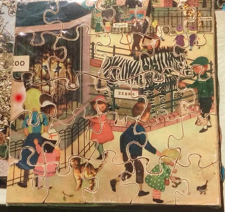 antieke puzzels Kinderen Rembrandt beren bootje olifant, Antiek en Kunst, Antiek | Speelgoed, Ophalen of Verzenden