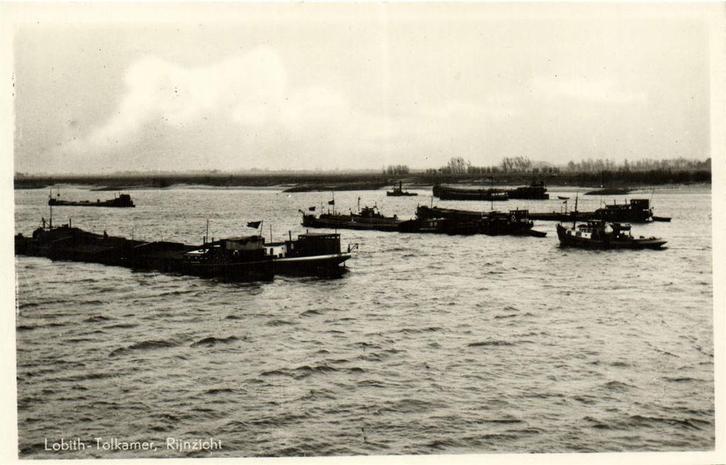 Lobith - Tolkamer, Rijnzicht - gelopen, Verzamelen, Ansichtkaarten | Nederland, Ongelopen, Friesland, Voor 1920, Ophalen of Verzenden