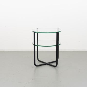 4 Gispen koffie tafel 423 Zwart  H 60 x Rond 50 cm beschikbaar voor biedingen