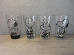 Snoopy glazen limonadeglazen, Ophalen of Verzenden, Gebruikt, Frisdrankglas