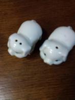Peper en zout stel in de vorm van witte varkentjes van aarde, Ophalen of Verzenden, 'T Olde Gre-j, Info@toldegrej.nl, Endepoelstraat 20f Didam
